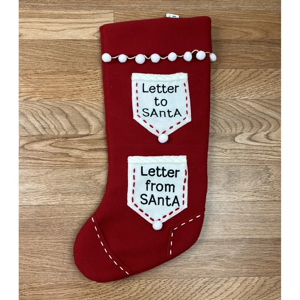 Department 56 Kids Christmas Stocking- Letters to Santa‎ NEW